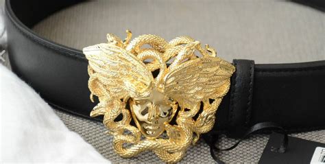 does versace still sell vitello winged medusa belt|versace reversible belt.